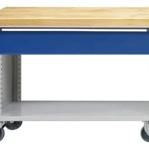 Carrinho de oficina de bancadas ANKE, modelo 251 V, 1090 x 615 x 810 mm, RAL 7035/5010, banheira, 460.150