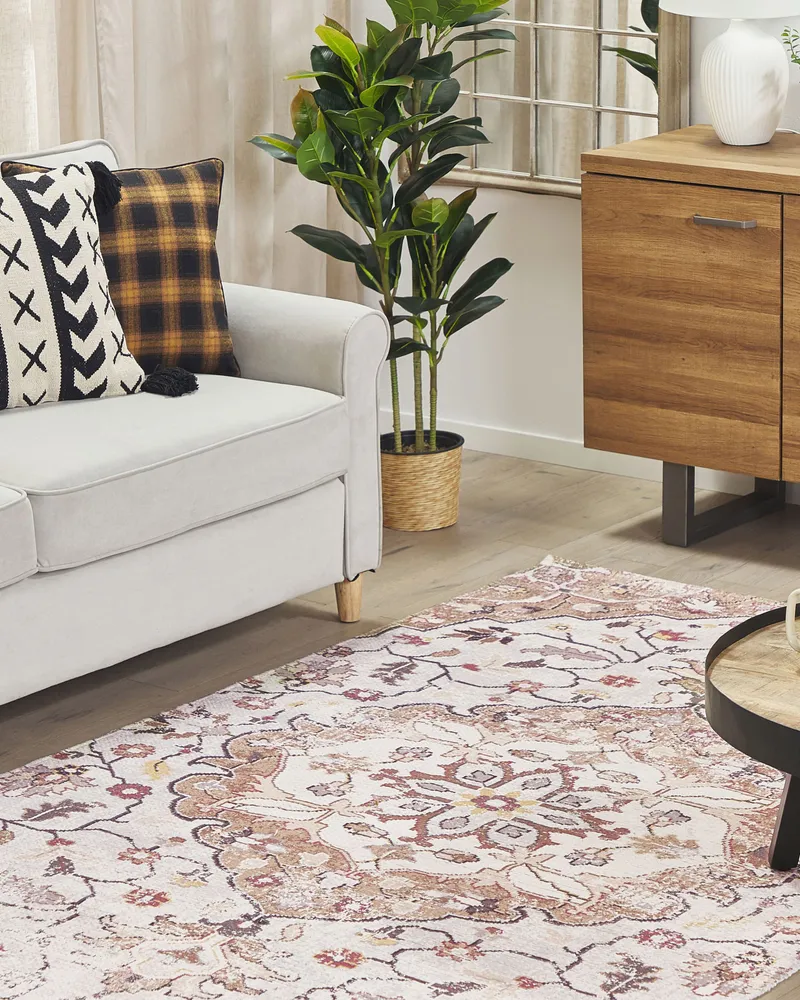 Area Rug 150 x 230 cm Cor creme and Brown KATTAKKADA