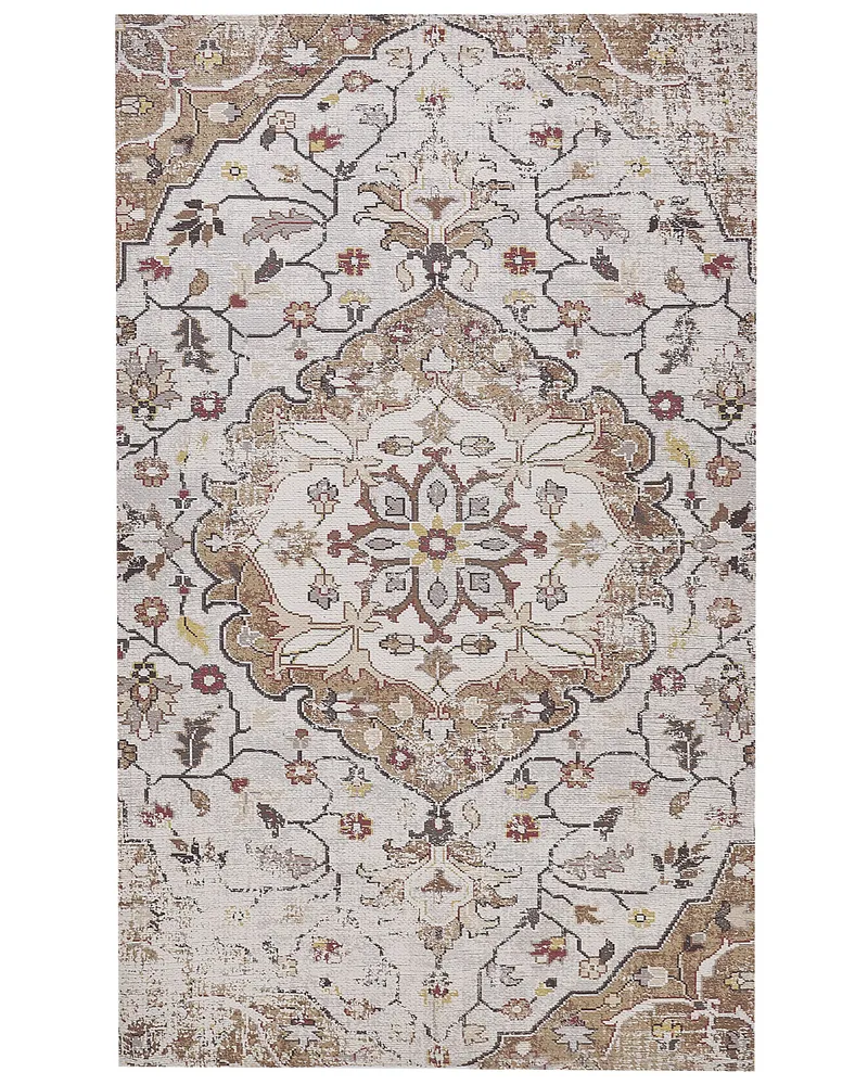 Area Rug 150 x 230 cm Cor creme and Brown KATTAKKADA