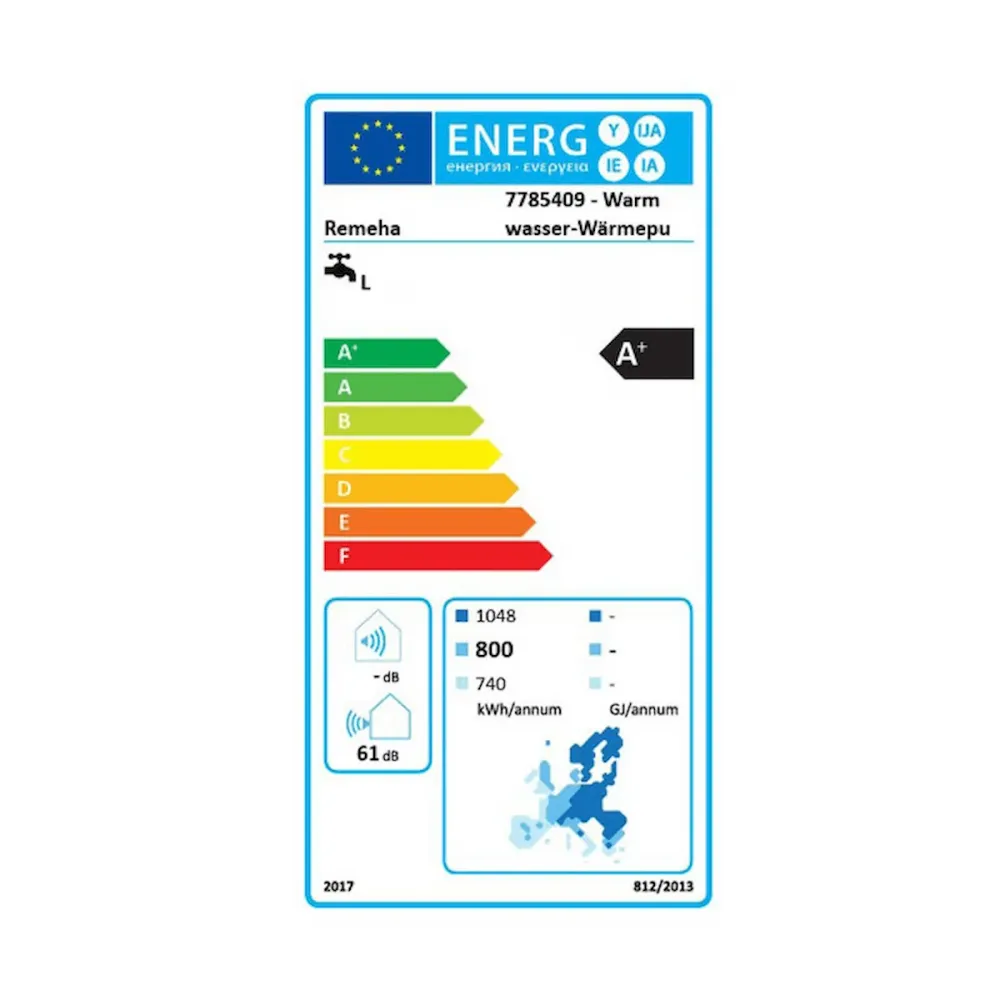 Bomba de calor água quente Remeha Azorra Ace 200 litros 2,4 kW