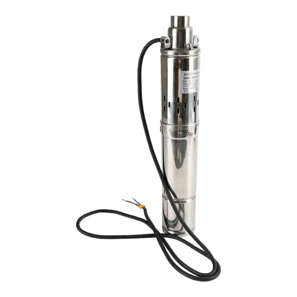 3" Bomba de furo solar de parafuso MPPT 48V 750W submersível poço profundo ço