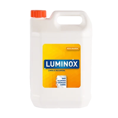LUMINOX Limpa e Recupera Metais – Inox, Alumínio, Cromado e Cobre, Remove Sujidade e Ferrugem (500ml / 5L) | Resistente à...