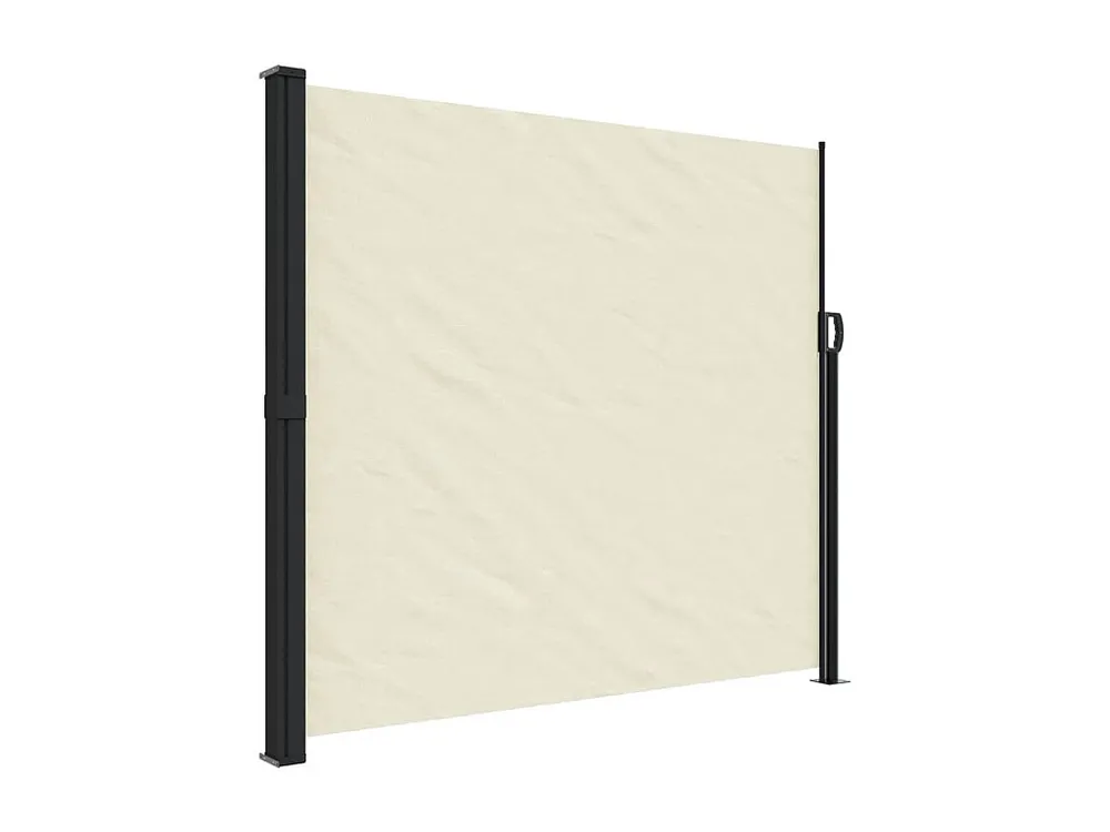Toldo lateral retrátil 180x500 cm cor creme para Clima Tropical