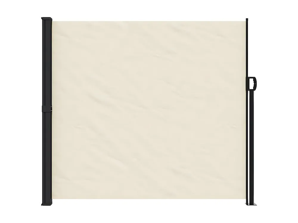 Toldo lateral retrátil 180x600 cm cor creme | Resistente à Corrosão |