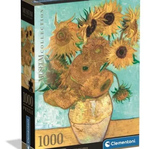 Puzzle Museum: Van Gogh, Sunflowers - 1000 Peças - Clementoni Compatível com Honda Civic