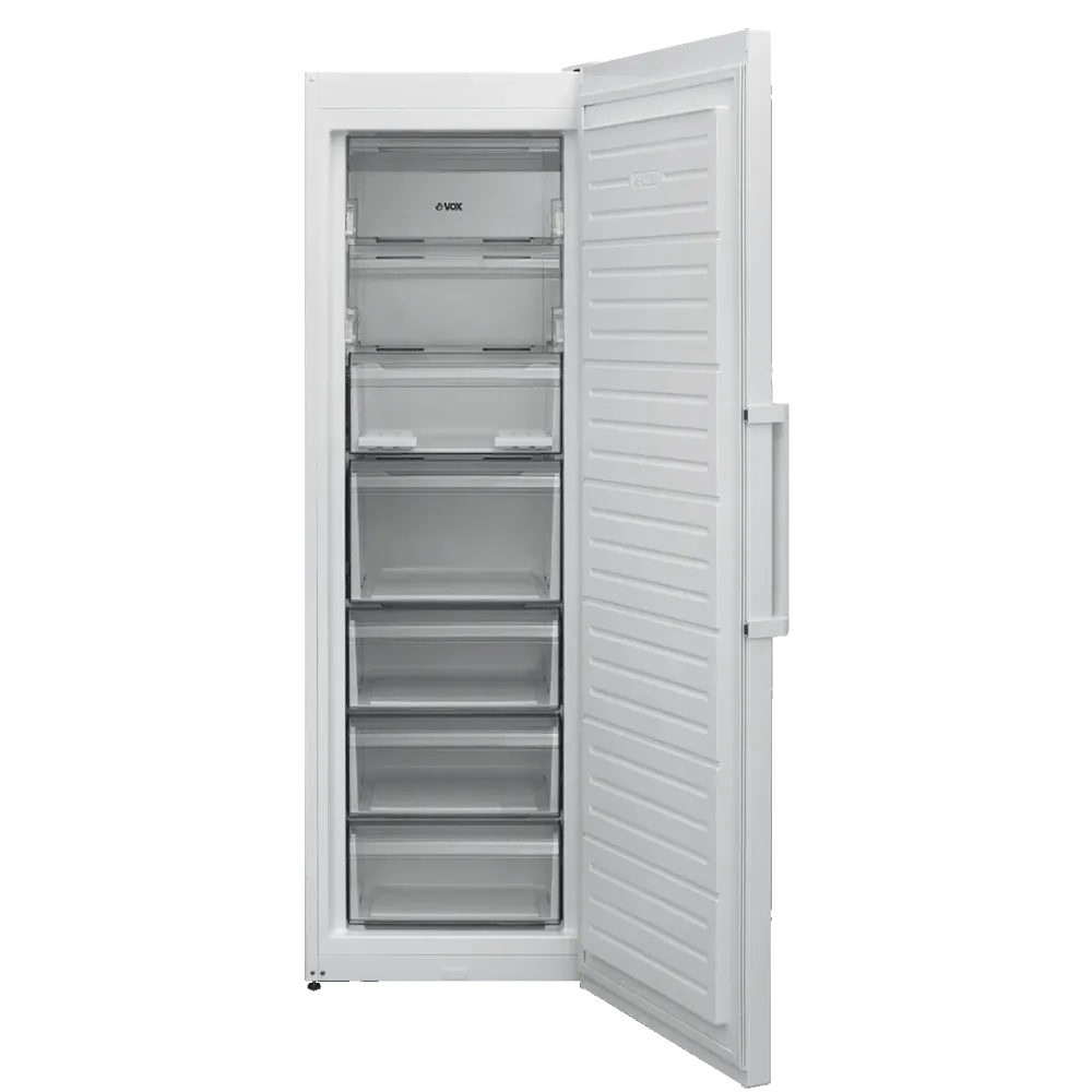 Arca Vertical Vox VF3710E | 280L, No Frost Conjunto Completo 5 Peças