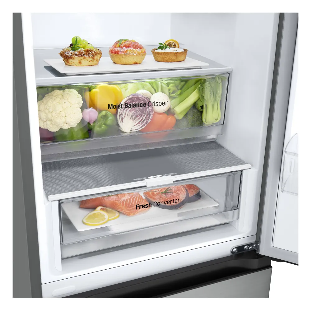 Frigorífico Combinado LG GBV3210DPY | 387L, No Frost, Classe D | Kit Completo