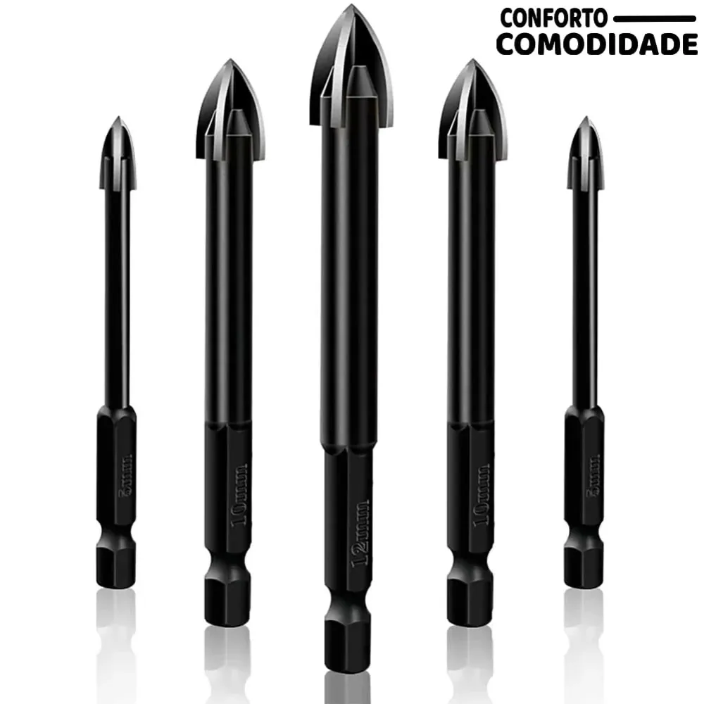 Kit 7 Brocas Indestrutíveis Universal Max Drill