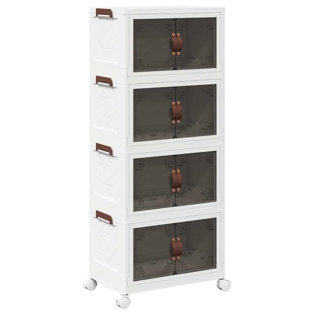 Caixa arrumação empilhável rodas 4 camadas 28 L 48x29,5x112,5cm para Caminhonetes