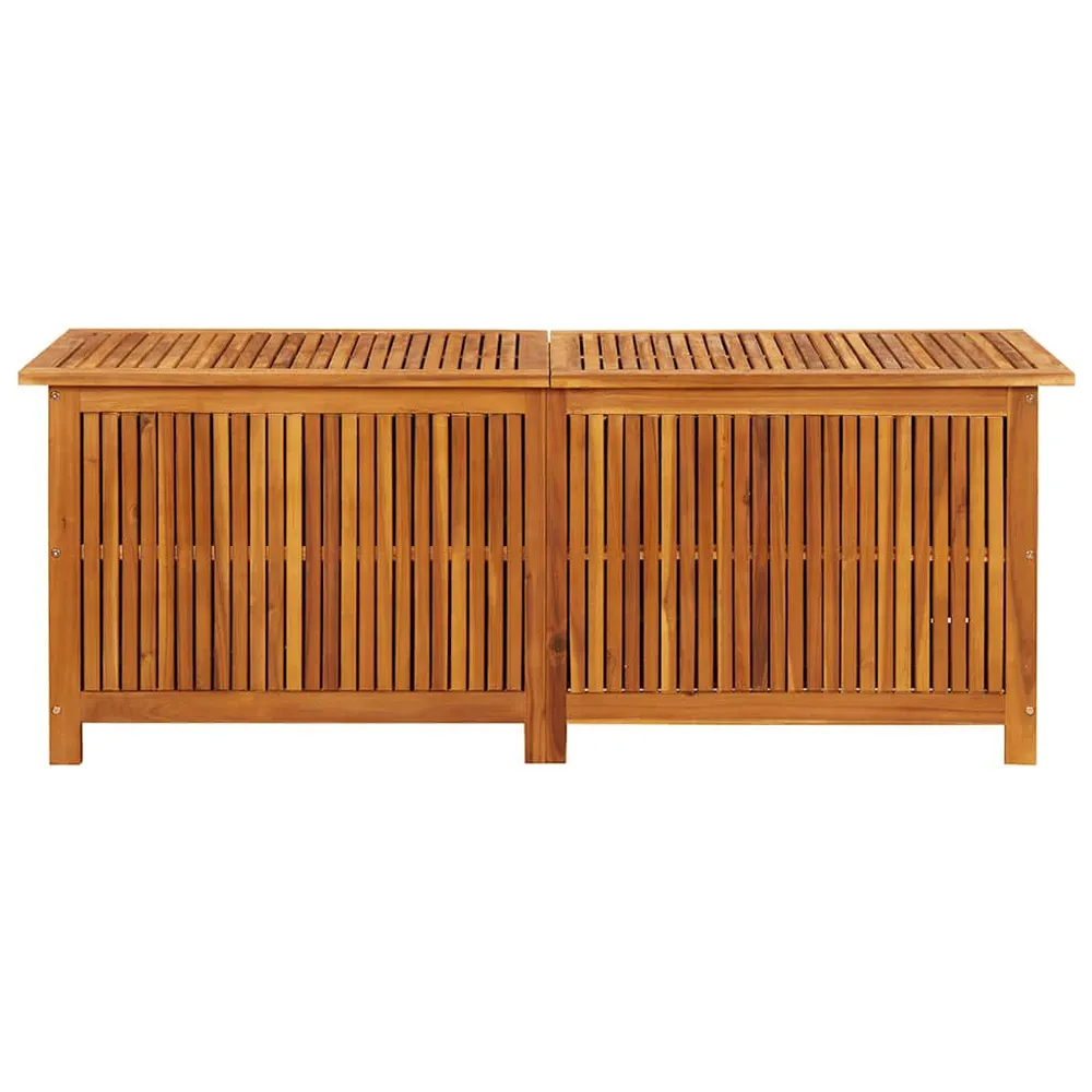 Caixa arrumação para jardim 150x50x58 cm madeira acácia maciç à Prova d'Água