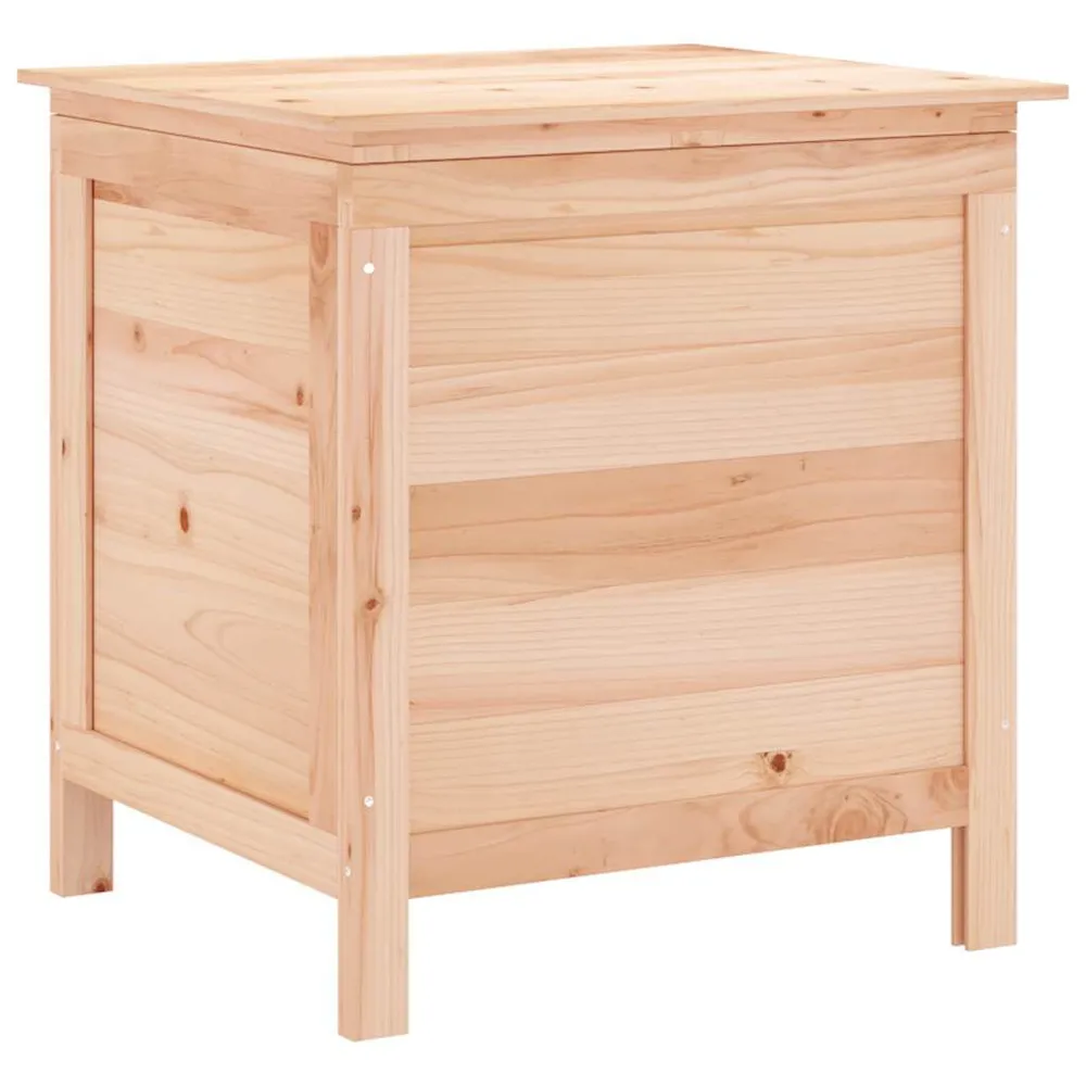 Caixa de arrumação para jardim 50x49x56,5 cm abeto maciço com Sistema de Travamento