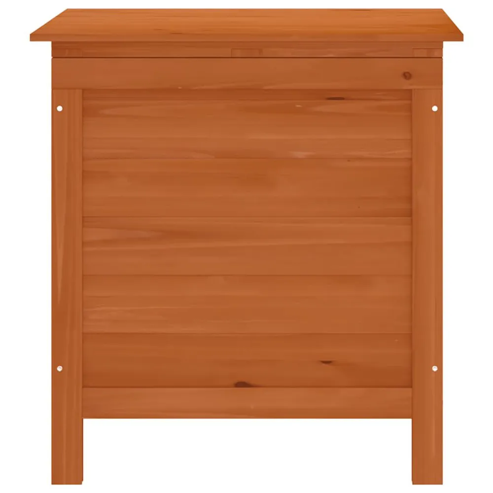 Caixa de arrumação para jardim 50x49x56,5cm abeto maciço castanho com Garantia de 1 Ano