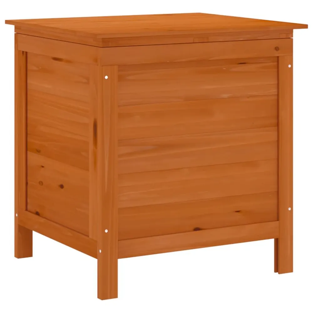 Caixa de arrumação para jardim 50x49x56,5cm abeto maciço castanho com Garantia de 1 Ano