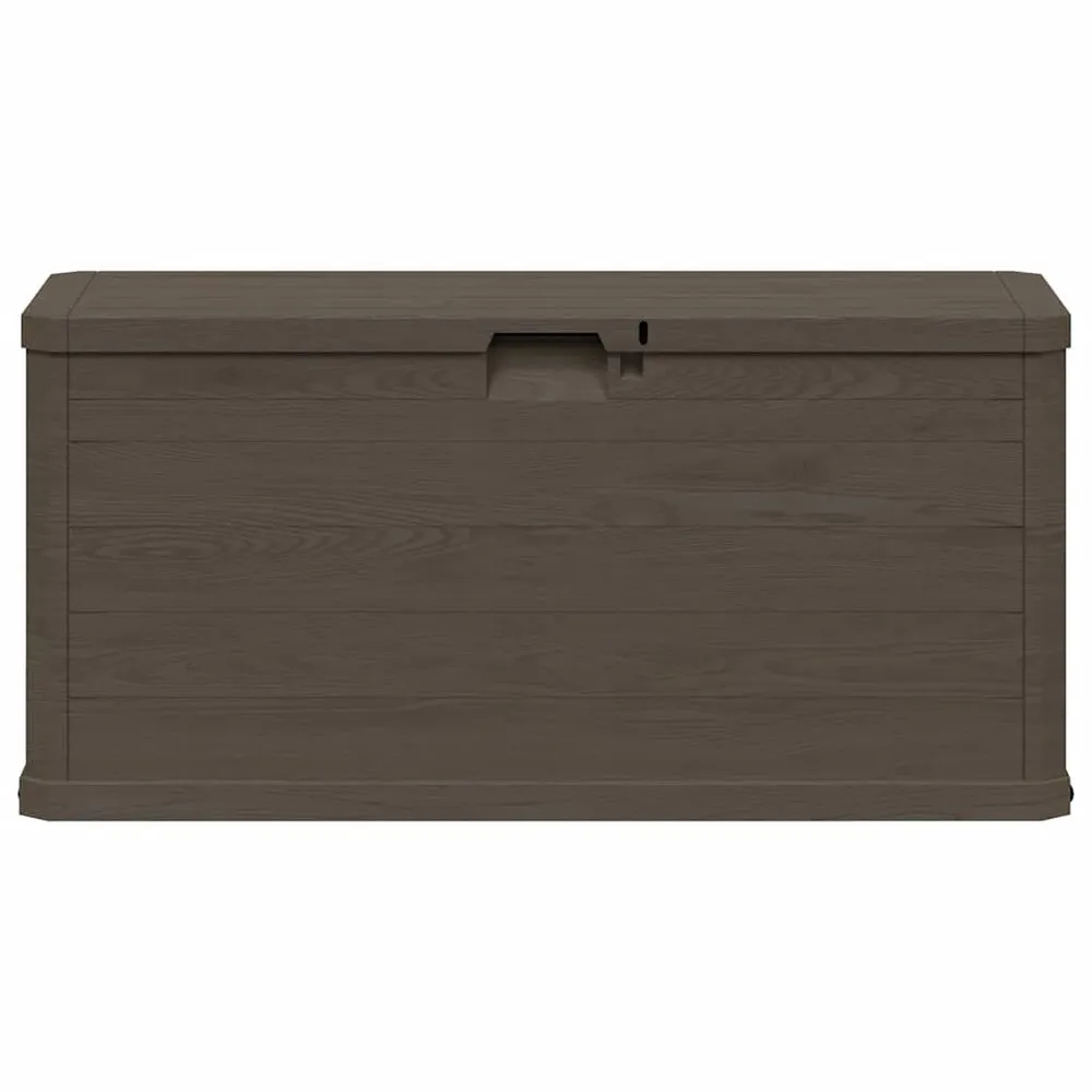 Capa para Caçamba Caixa de arrumação para jardim 280 L castanho