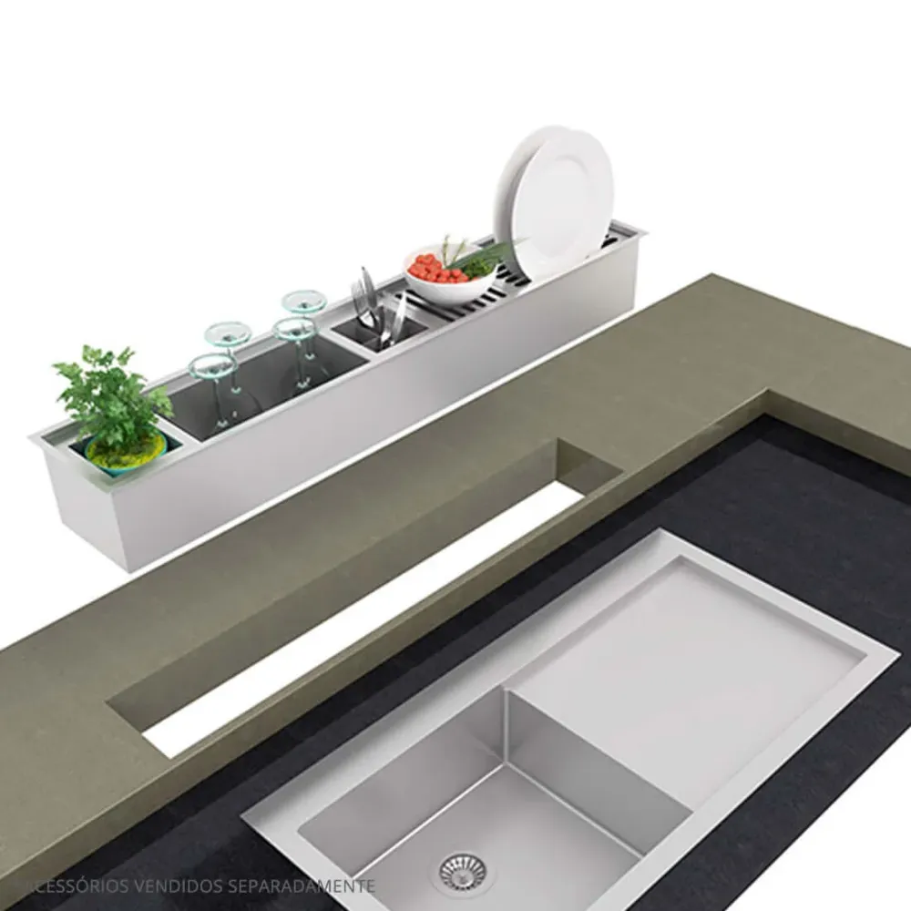 Canal Organizador Úmido Debacco 1050 Inox
