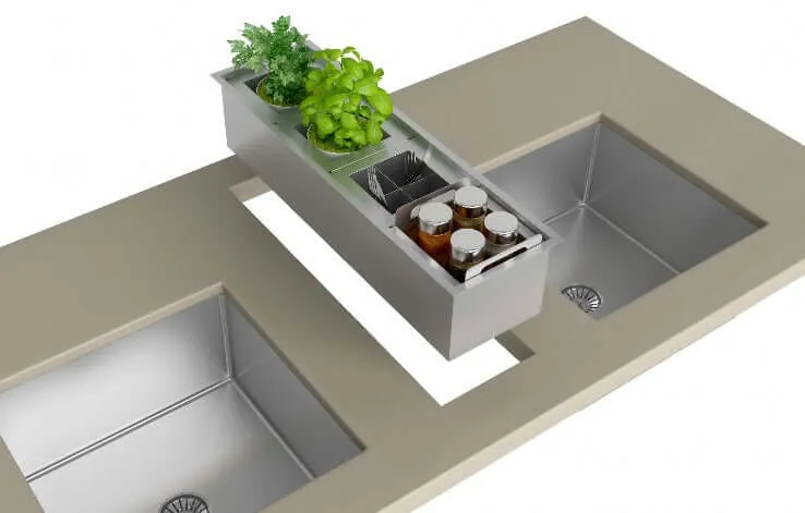 Canal Organizador Úmido Debacco 600 Inox