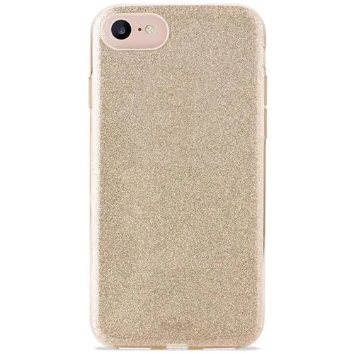 Capa Genuíno Shine Glitter para iPhone 6 / 6S / 7 / 8 / SE - Dourada