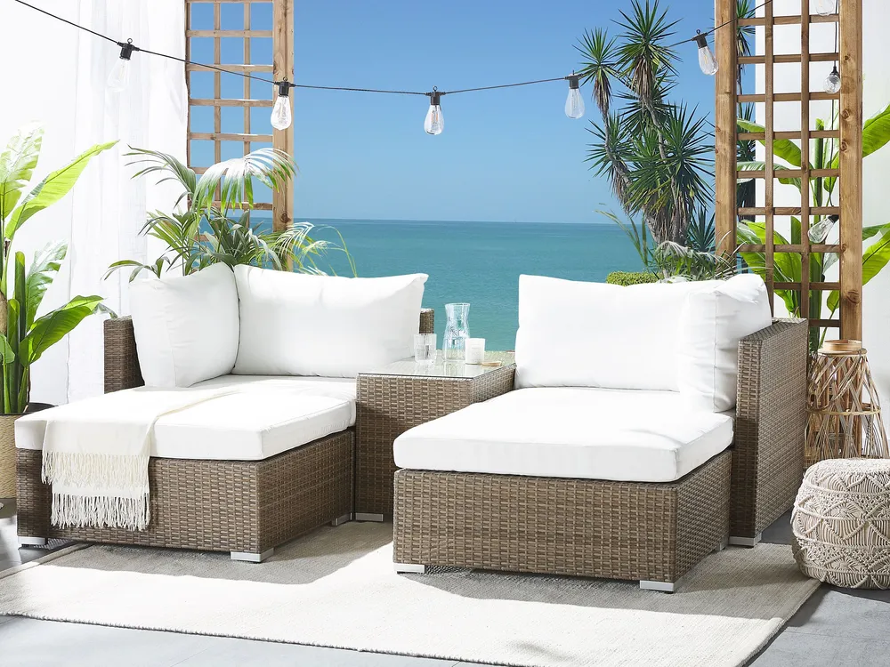 Outdoor Cushion Cover Set Cream NOTO | Estilo GT |