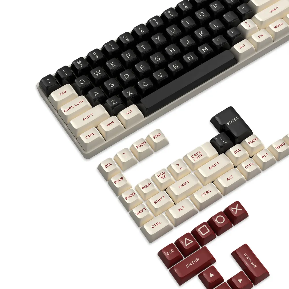 ATTACK SHARK Conjunto Completo de Keycaps PBT Double Shot com 149 Teclas