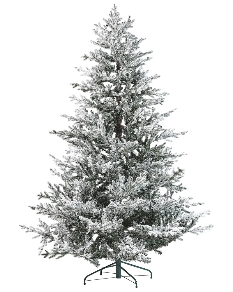 Raspador de Gelo Árvore de natal com efeito de neve 210 cm branca BRISCO