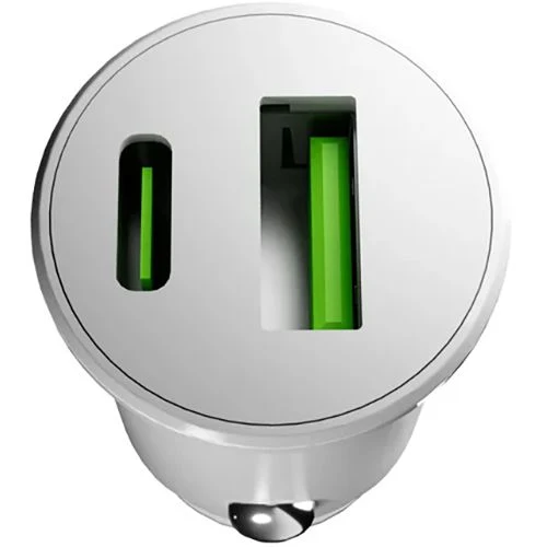 Alta Performance Carregador de Isqueiro 100% Pro Lite USB+ USB-C - Branco