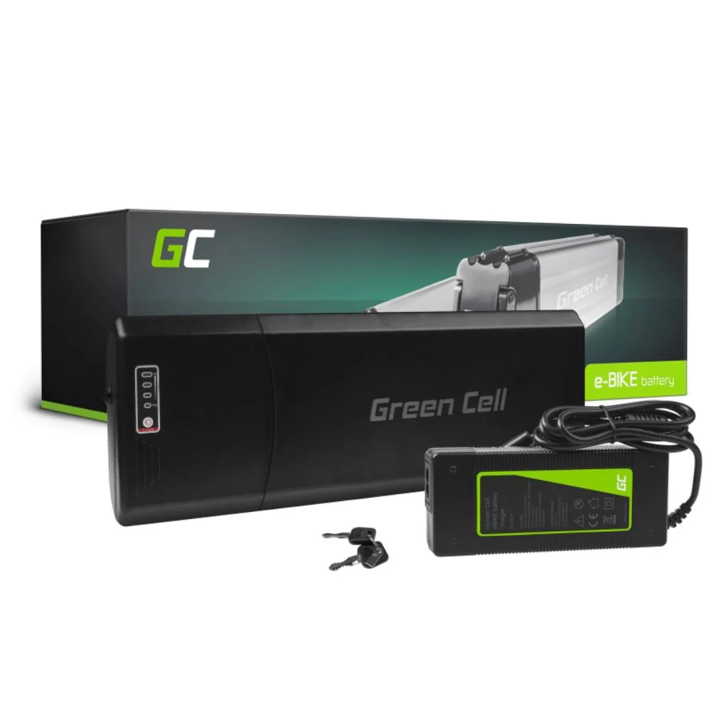 Bagageiro Traseiro Bateria P/ E-Bike 24V 13Ah C/ Carregador Oliva Cell