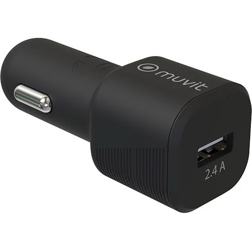 Carregador de Carro Muvit USB 12W - Preto - Conjunto de 4