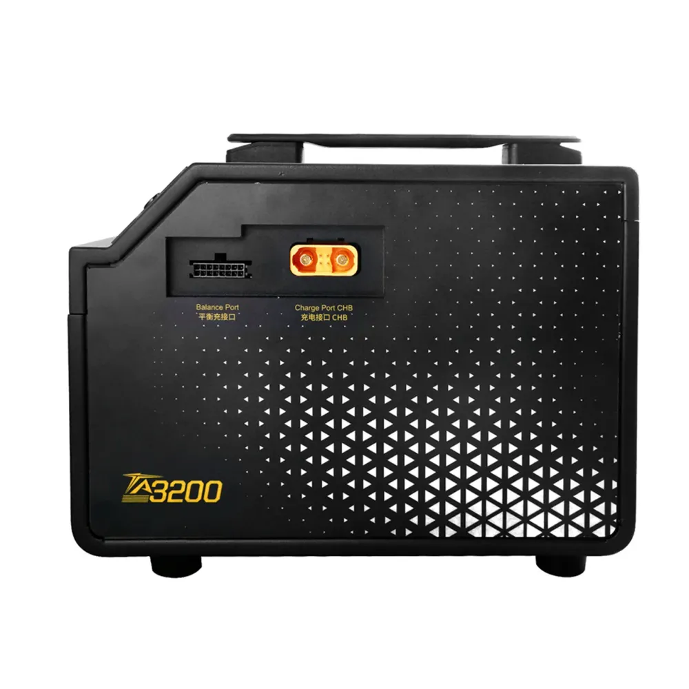 Carregador Tattu TA3200 - Carregador inteligente de canal duplo 60A/3200W para bateria inteligente LiPo Tattu 6S-14S com G...