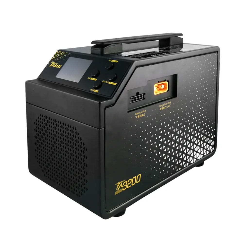 Carregador Tattu TA3200 - Carregador inteligente de canal duplo 60A/3200W para bateria inteligente LiPo Tattu 6S-14S com G...