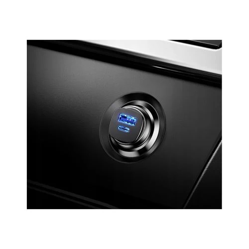 Lanç para Guincho Carregador de Isqueiro Baseus USB+USB-C - Preto