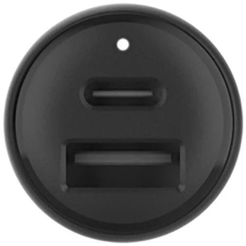 Protetor de Carter Carregador de Isqueiro Belkin BoostCharge Duplo USB + USB-C - Preto