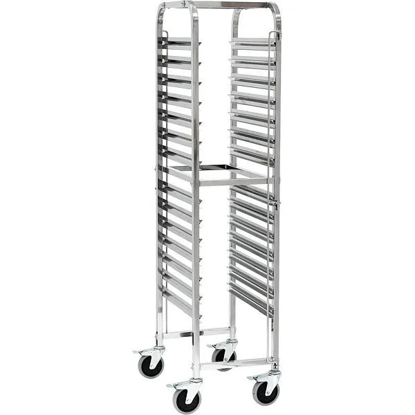 Carrinho de bandeja Stalgast em ço inoxidável, adequado para 14 x GN 1/1, 380 x 550 x 1735 mm (LxPxA), LT0706011