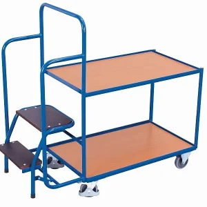 Carrinho de preparação de pedidos VARIOfit com 2 áreas de carga, baixo, dimensões externas: 1.455 x 625 x 1.320 mm (LxPxA)...