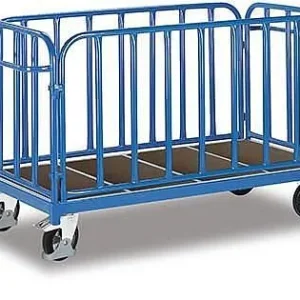 Carrinho de quatro paredes VARIOfit com escoras verticais, dimensões externas: 1.875 x 900 x 1.105 mm (LxPxA), sw-1614