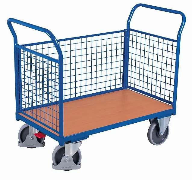 Carrinho de três paredes VARIOfit com arame, dimensões externas: 1.040 x 500 x 975 mm (LxPxA), sw-500.301