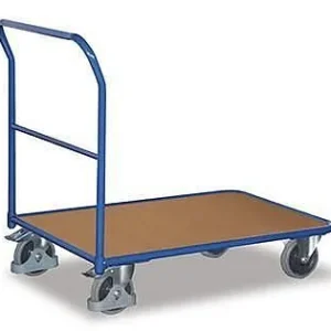 Carrinho com barra de empurrar VARIOfit, versão sutil, dimensões externas: 1.100 x 600 x 945 mm (LxPxA), sw-600.109