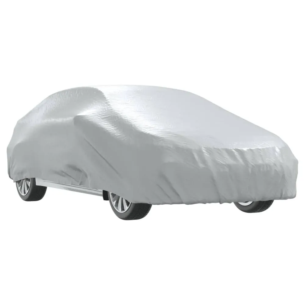 Cobertura de carro para Sedan com cintas de fivela M prateado