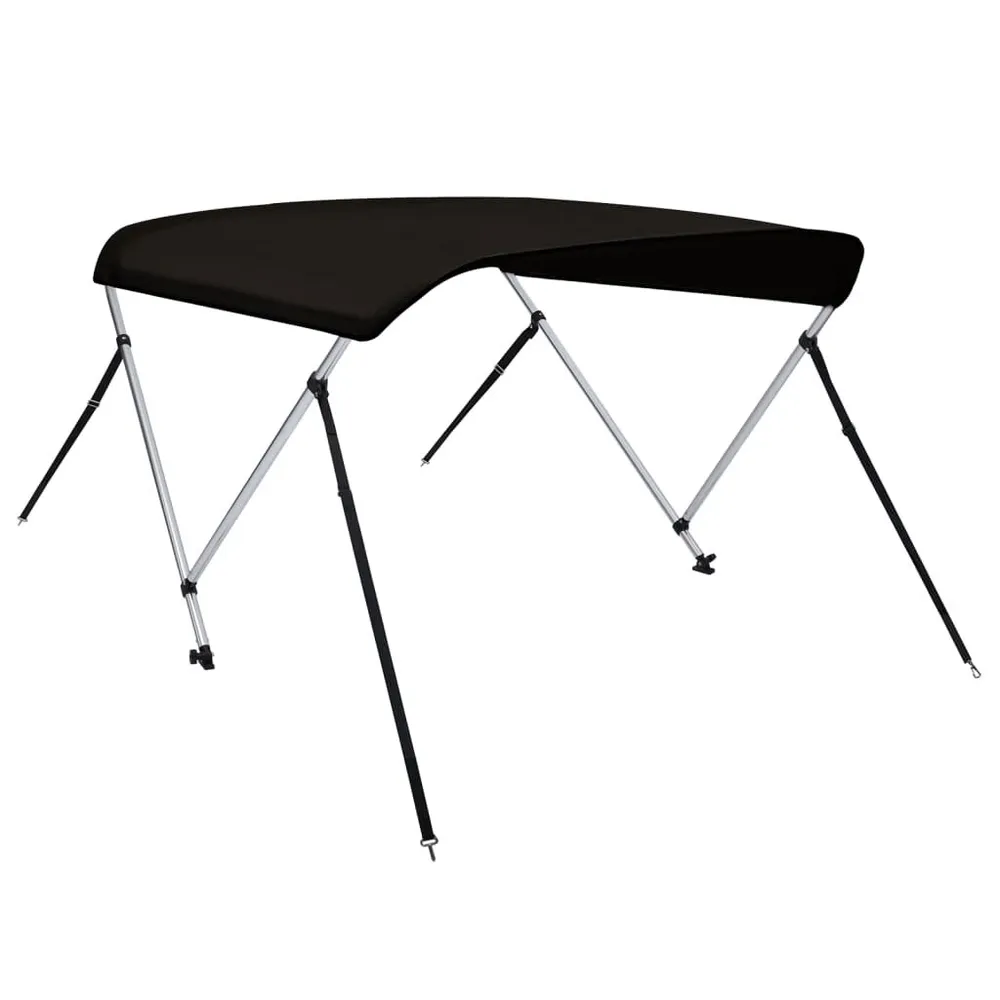 Toldo de 2 arcos Bimini 150x120x110 cm preto