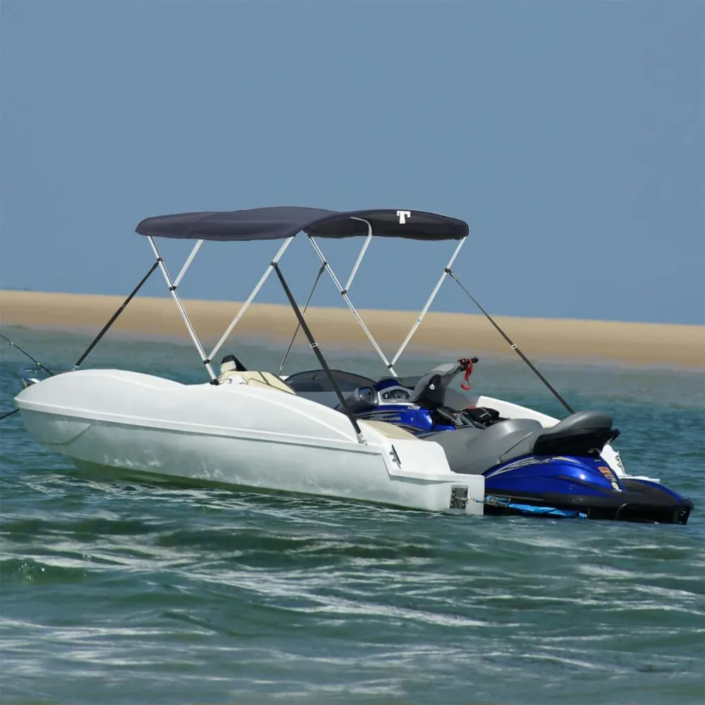 Toldo 3 arcos Bimini paredes malha laterais 183x(137-152)x137cm