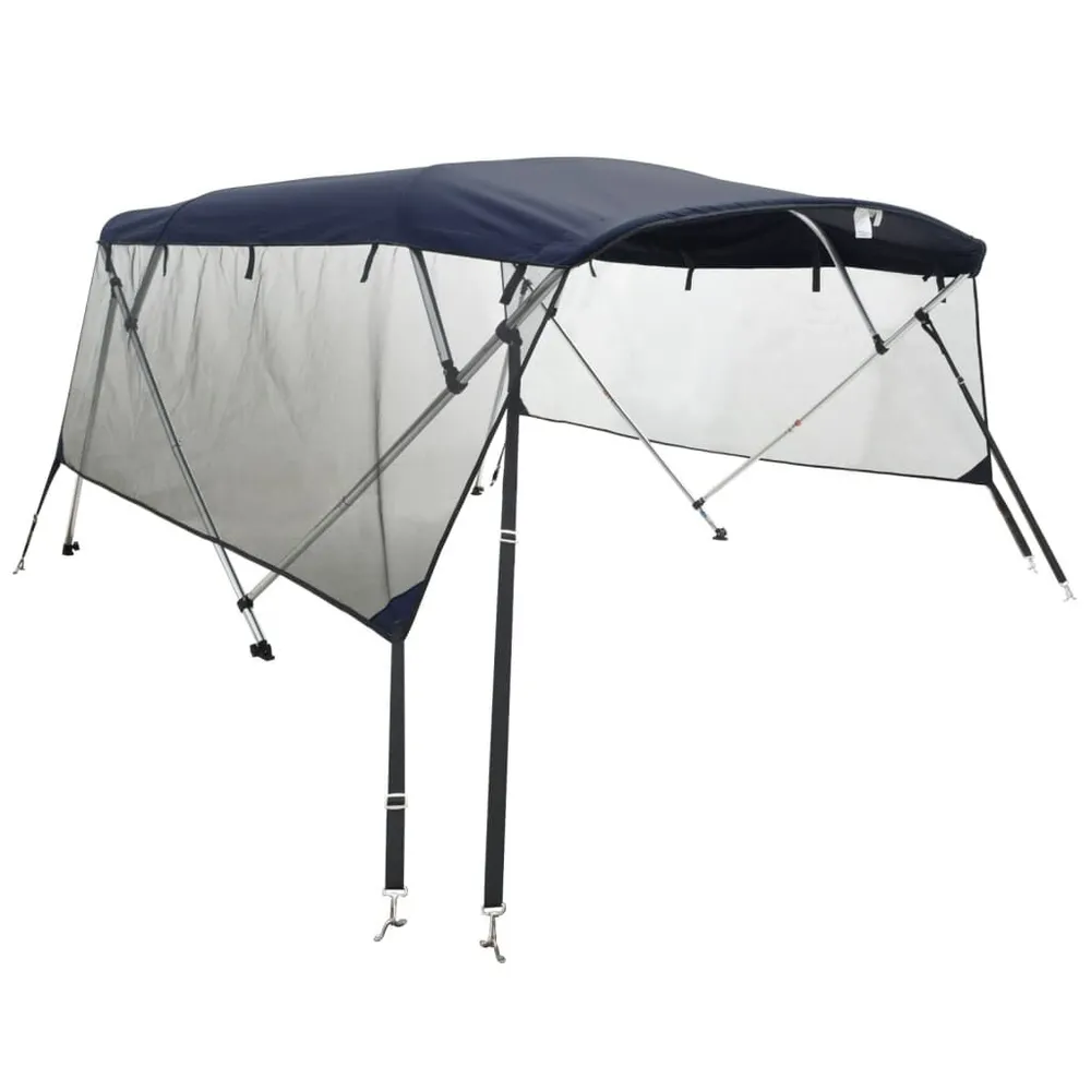 Toldo 4 arcos Bimini paredes malha laterais 243x(170-182)x137cm