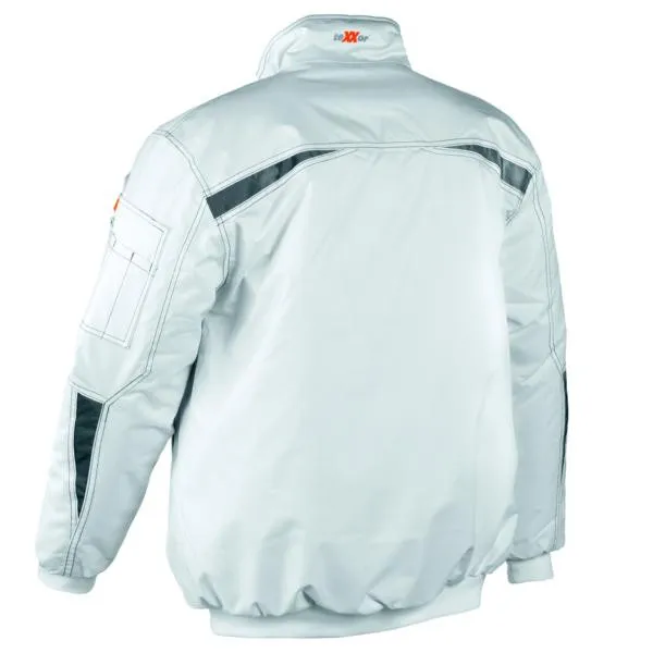 Jaqueta piloto impermeável teXXor FJORD, tamanho: L, cor: branco, pacote com 10, 4184-L