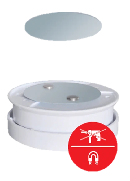Montagem magnética para detectores de fumo