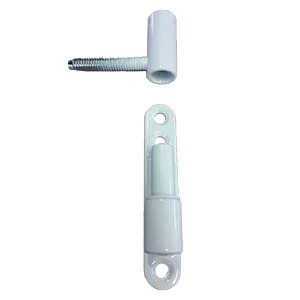 Conjunto completo de dobradiç de porta branca Hostaform M6 (abas femininas + masculinas)