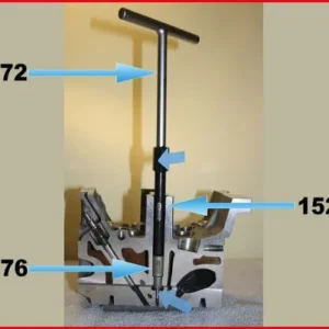 Chave em T 3/8" KS Tools para suporte de cabeç de fresagem, 150 mm, 152.1172 com Certificação OE