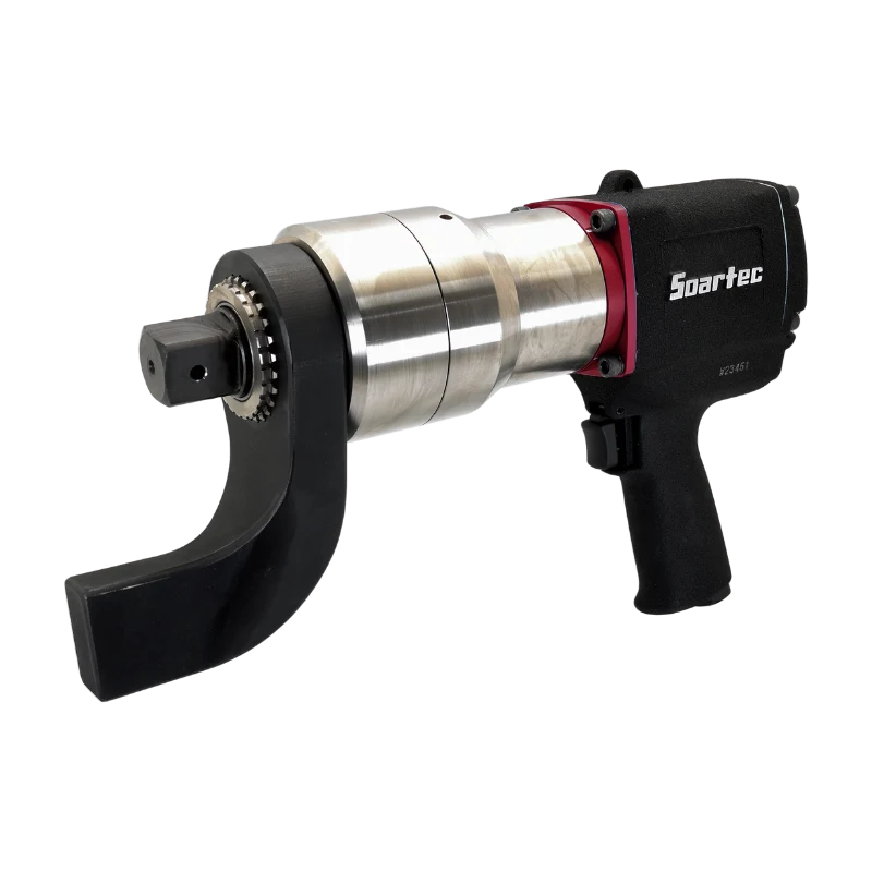 Chave de Torque Pneumática 1"-T28 | Torque 430-2800 Nm com 4 Adaptadores