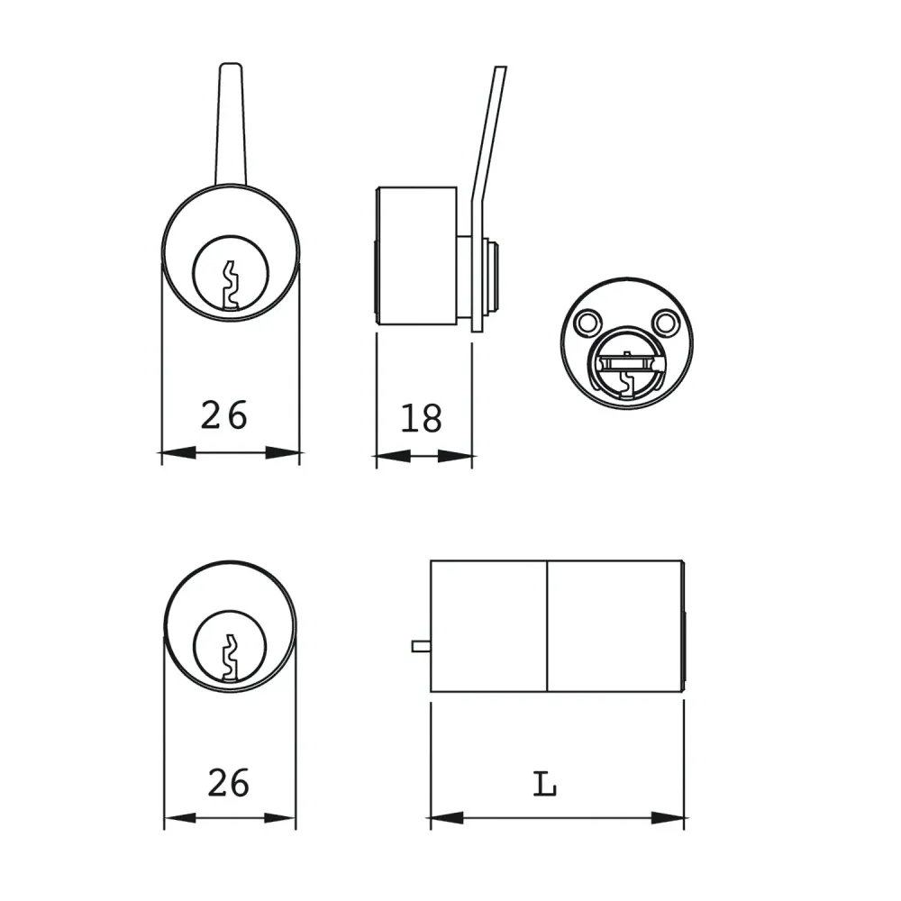 Cilindro Iseo F5 para 500 Lock