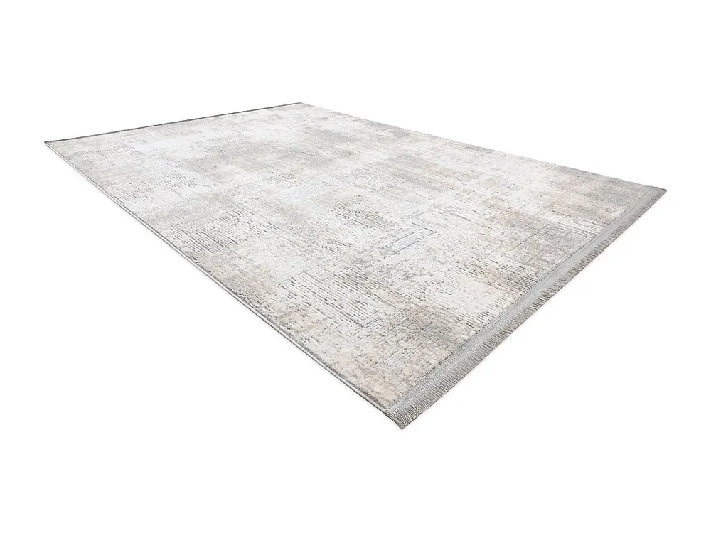 Tapete moderno TULS estrutural, franjas 51231 Vintage marfim / cinzent 240x330 cm