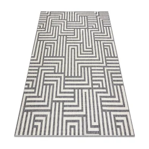 Tapete SPRING 20421332 Sisal labirinto, boucle - creme / cinzento 200x290 cm