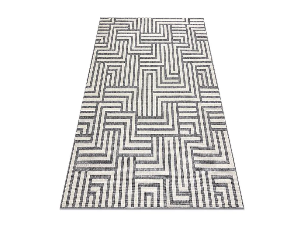 Tapete SPRING 20421332 Sisal labirinto, boucle - creme / cinzento 200x290 cm
