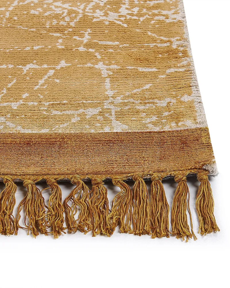 Tapete em viscose laranja 80 x 150 cm HANLI com Material Resistente UV